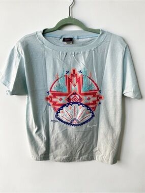 NOS single stitch Light mint green Graphic Arizona souvenir tee Nathan Richards